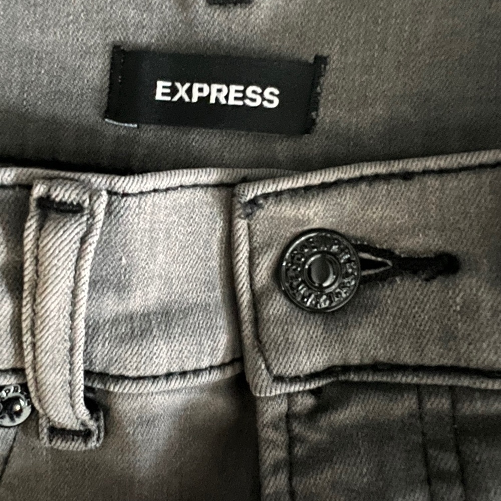Express Stretchy Gray Jeans
